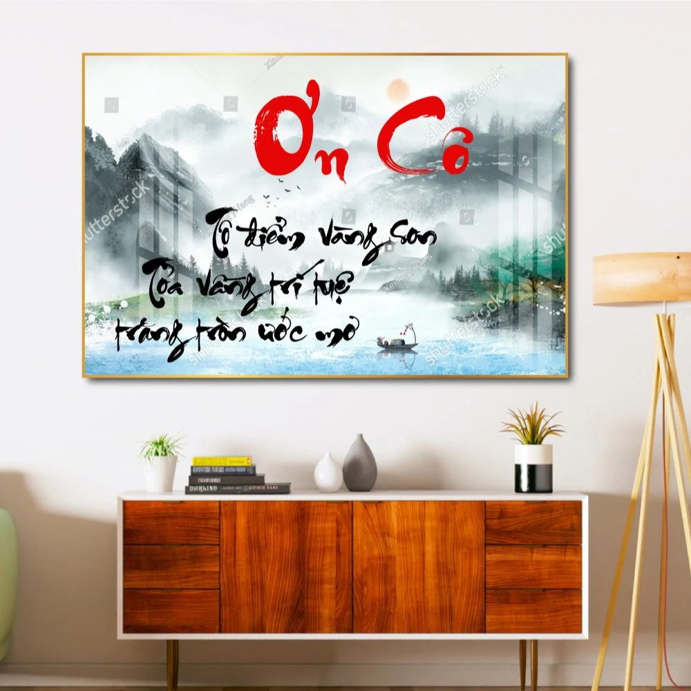 Tranh Treo Tường Thư Pháp Ơn Cô