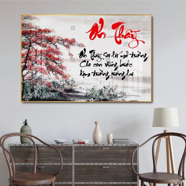 Tranh Treo Tường Thư Pháp Ơn Thầy