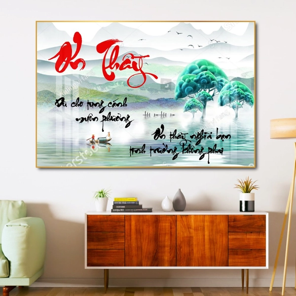 Tranh Treo Tường Thư Pháp Ơn Thầy