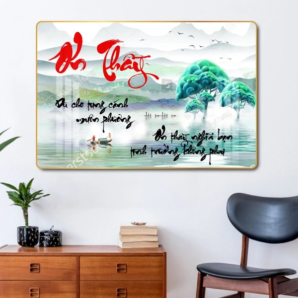 Tranh Treo Tường Thư Pháp Ơn Thầy