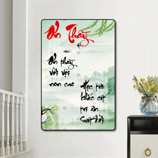 Tranh Treo Tường Thư Pháp Ơn Thầy