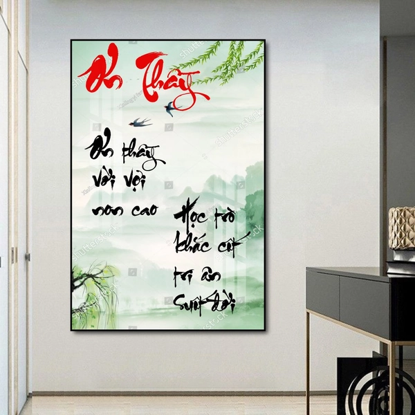 Tranh Treo Tường Thư Pháp Ơn Thầy