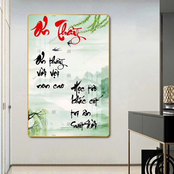 Tranh Treo Tường Thư Pháp Ơn Thầy
