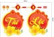 Decal Trang Trí Tết Quý Mão Lộc Treo Mai Vàng Tài Lộc
