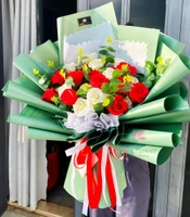 Bó 35 bông hoa hồng sáp thơm