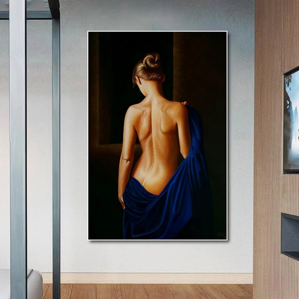 Tranh treo tường sơn dầu thiếu nữ khỏa thân 10