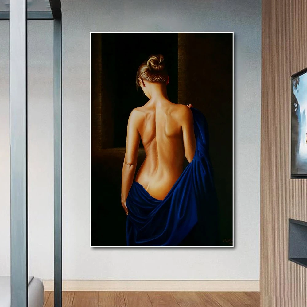 Tranh treo tường sơn dầu thiếu nữ khỏa thân 10