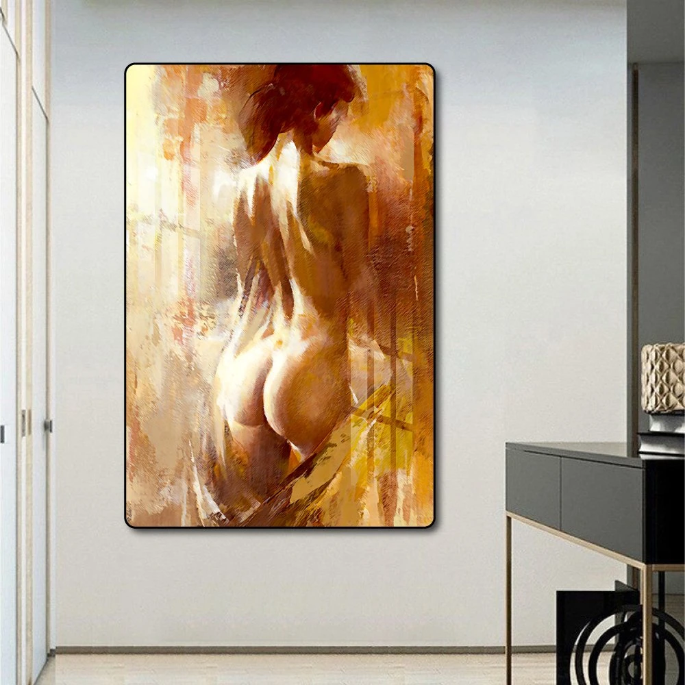 Tranh treo tường sơn dầu thiếu nữ khỏa thân 12