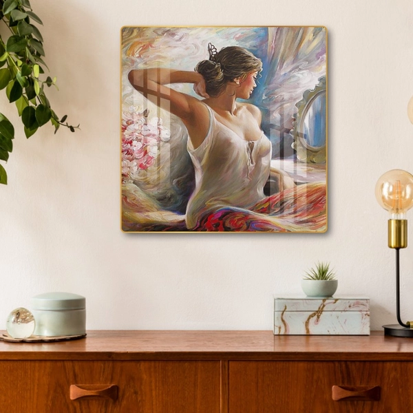 Tranh treo tường sơn dầu thiếu nữ khỏa thân 9