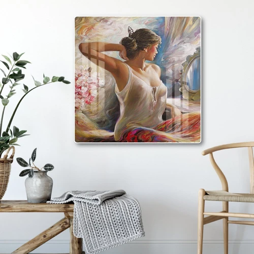 Tranh treo tường sơn dầu thiếu nữ khỏa thân 9