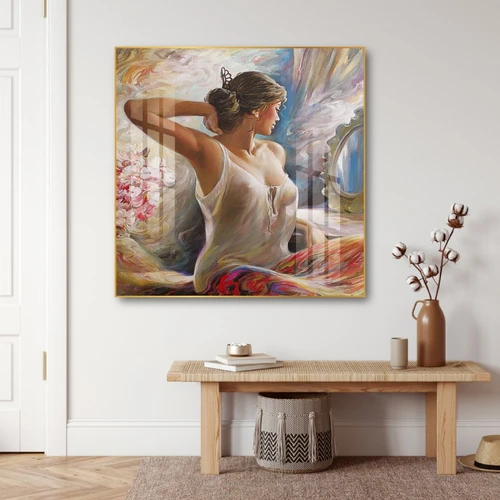 Tranh treo tường sơn dầu thiếu nữ khỏa thân 9