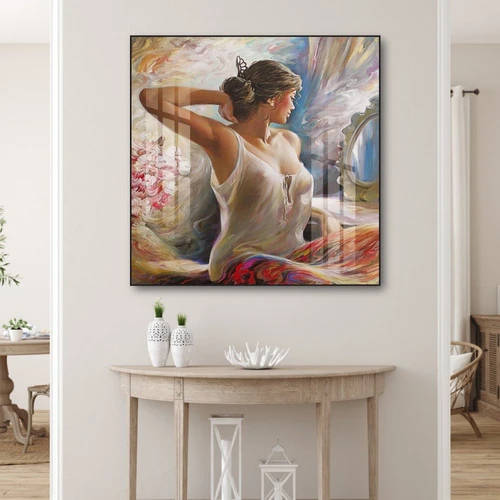 Tranh treo tường sơn dầu thiếu nữ khỏa thân 9