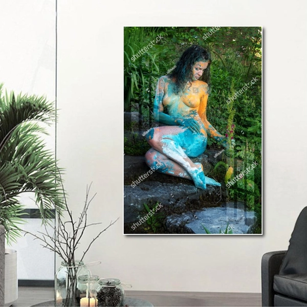 Tranh treo tường sơn dầu thiếu nữ khỏa thân 38