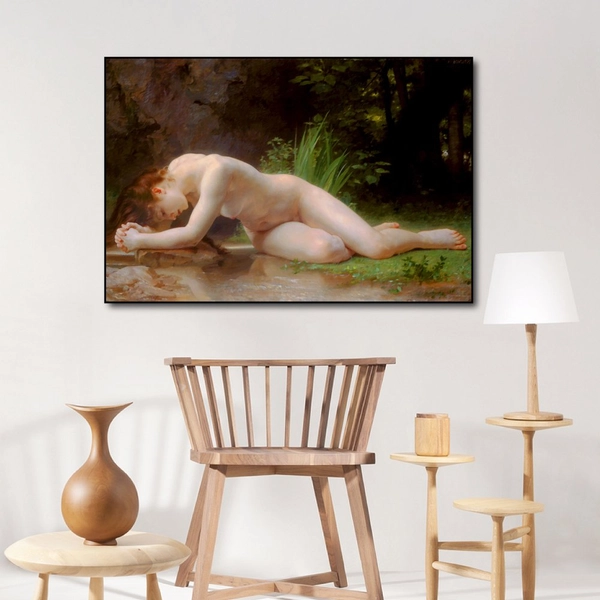 Tranh treo tường sơn dầu thiếu nữ khỏa thân 39