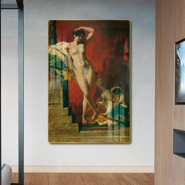 Tranh treo tường sơn dầu thiếu nữ khỏa thân 41