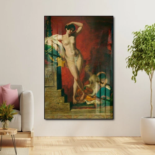 Tranh treo tường sơn dầu thiếu nữ khỏa thân 41