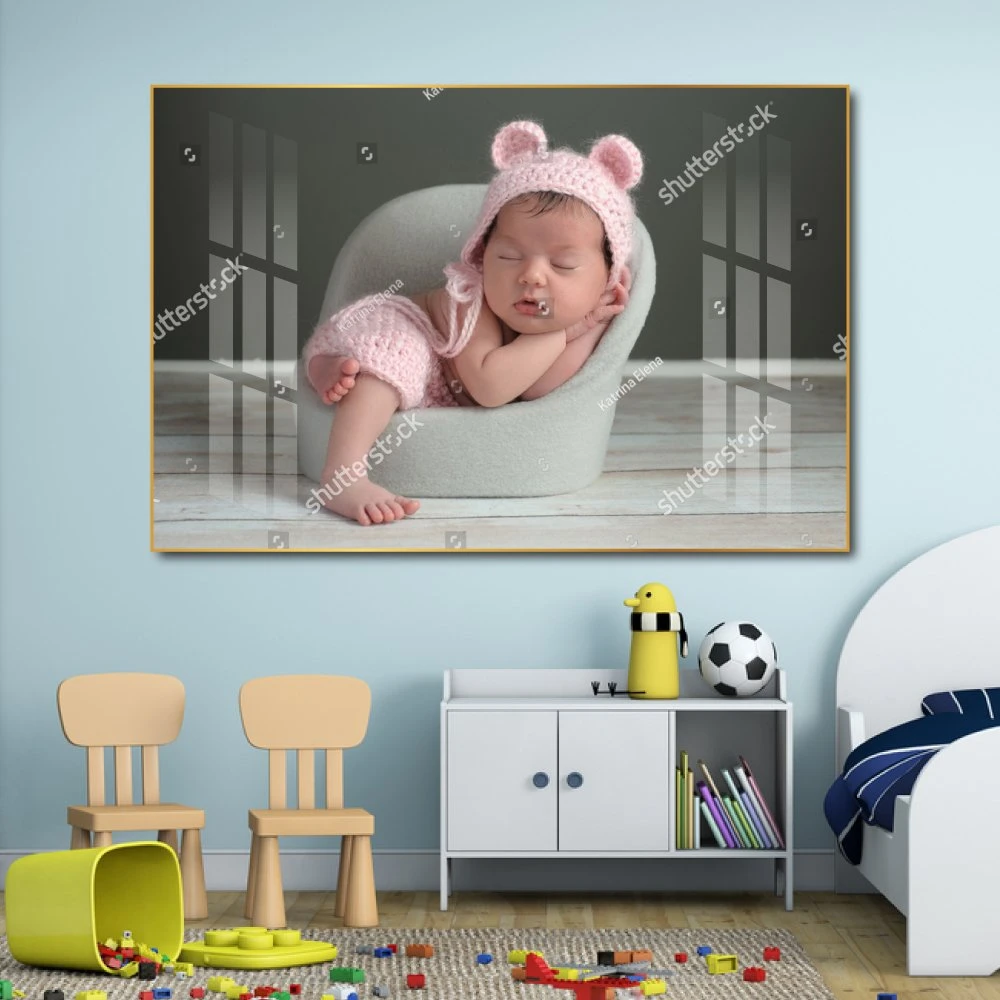 Tranh treo tường em bé ngủ đáng yêu