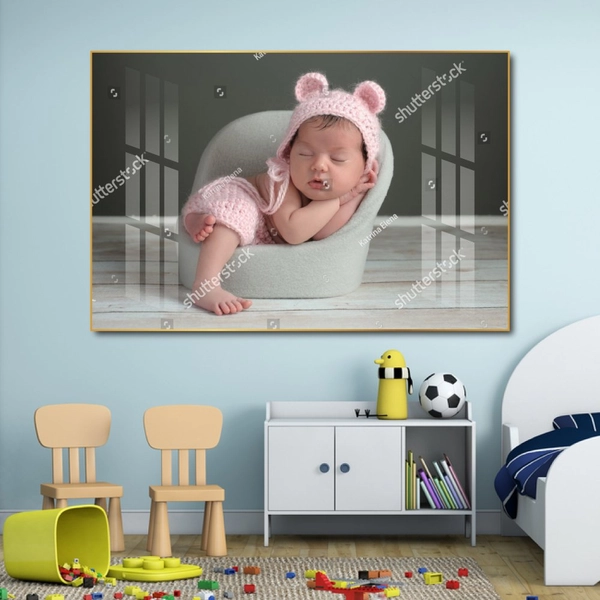 Tranh treo tường em bé ngủ đáng yêu