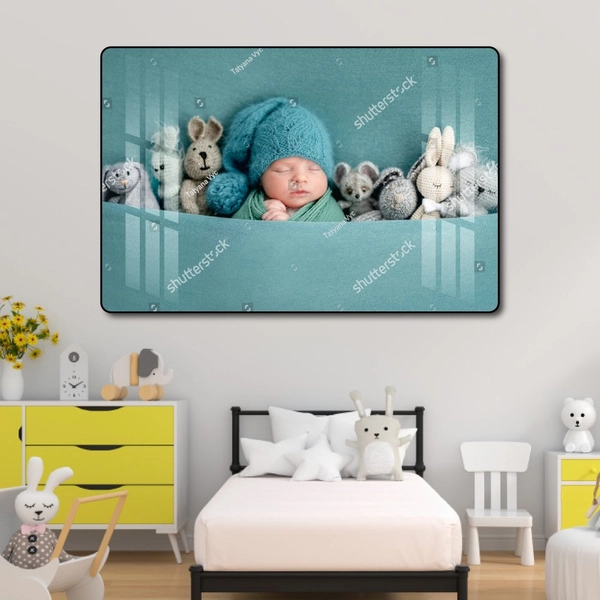 Tranh treo tường em bé ngủ đáng yêu