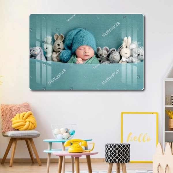 Tranh treo tường em bé ngủ đáng yêu