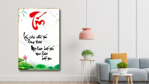 Tranh thư pháp chữ Tín