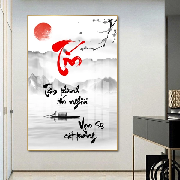 Tranh thư pháp chữ Tín