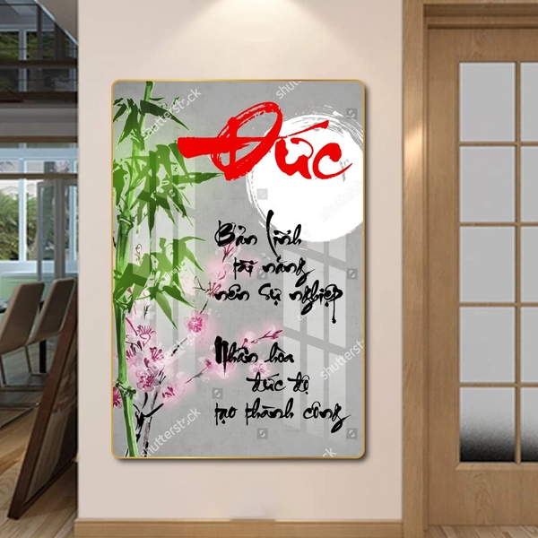 Tranh thư pháp chữ Đức