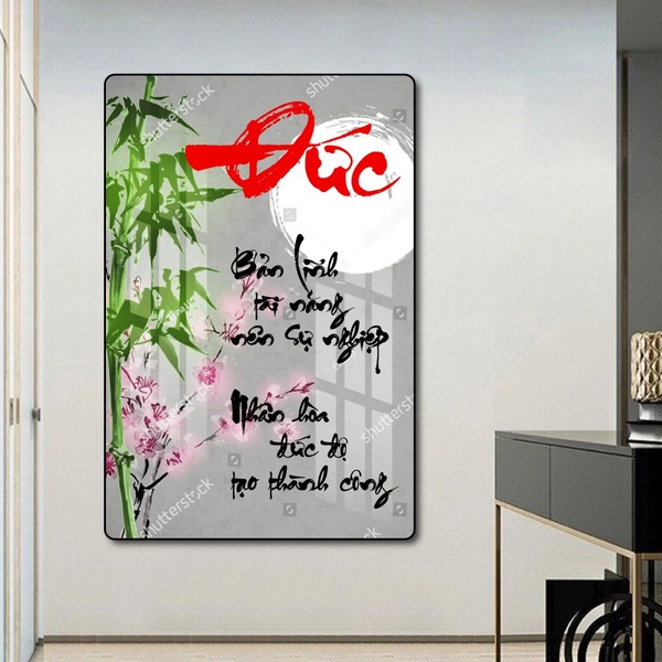 Tranh thư pháp chữ Đức