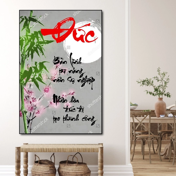 Tranh thư pháp chữ Đức