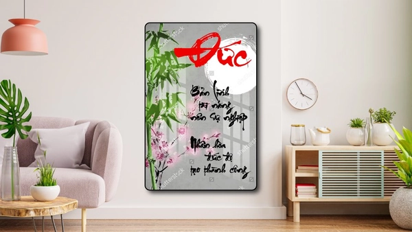 Tranh thư pháp chữ Đức