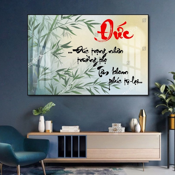 Tranh thư pháp chữ Đức