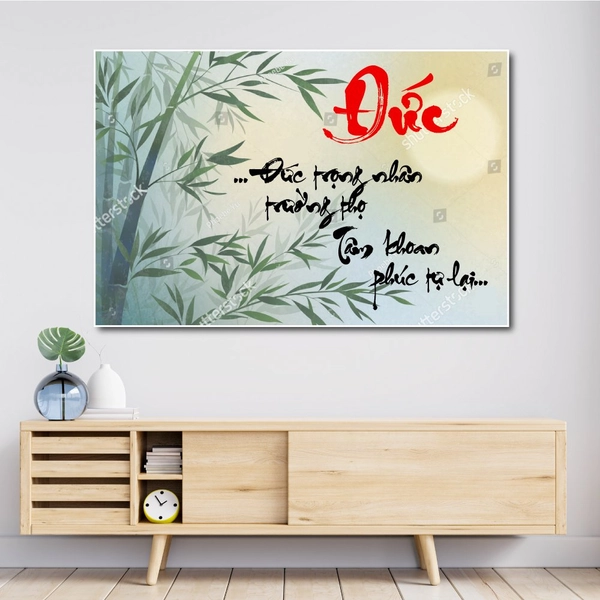 Tranh thư pháp chữ Đức