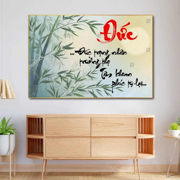 Tranh thư pháp chữ Đức