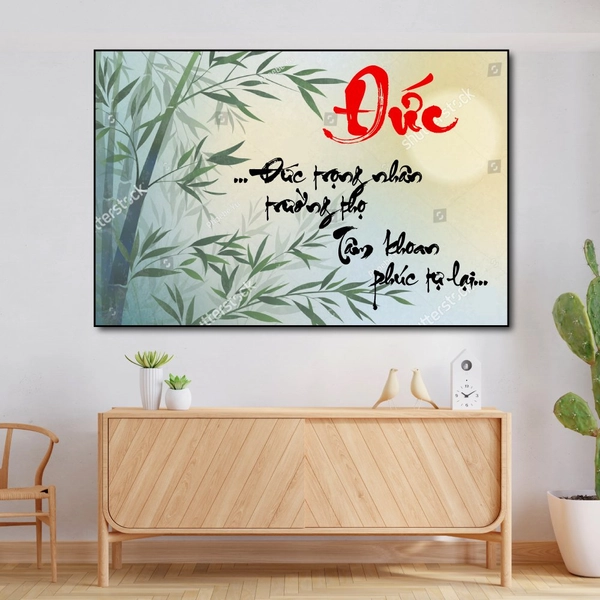 Tranh thư pháp chữ Đức