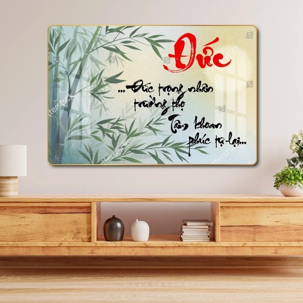 Tranh thư pháp chữ Đức