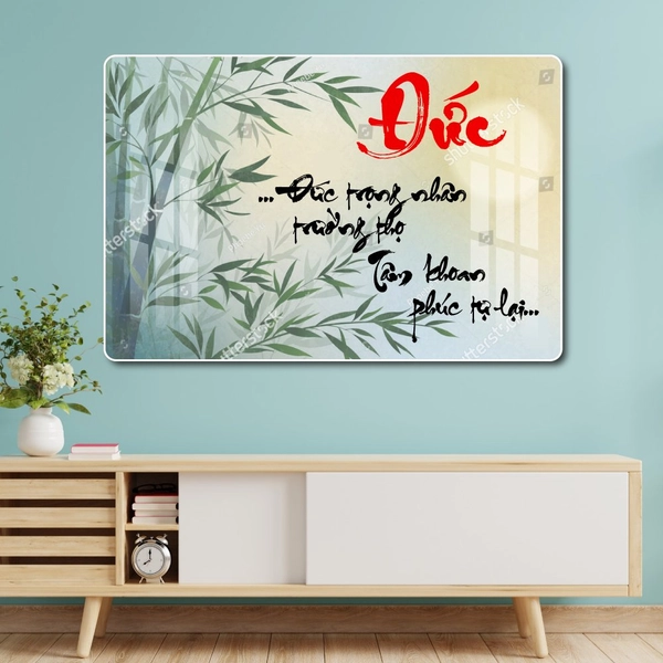 Tranh thư pháp chữ Đức