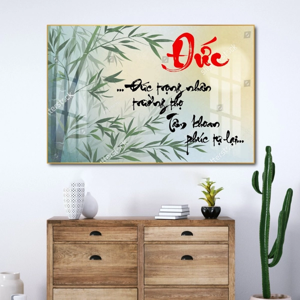 Tranh thư pháp chữ Đức