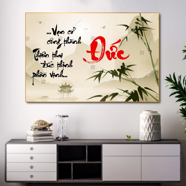 Tranh thư pháp chữ Đức