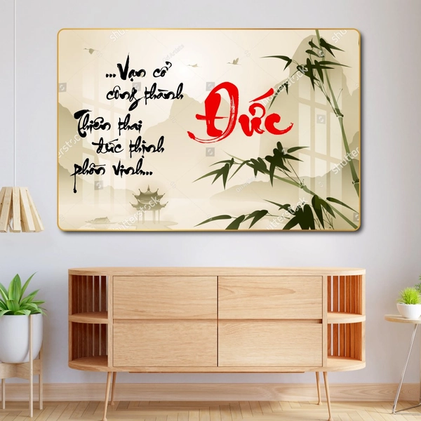 Tranh thư pháp chữ Đức