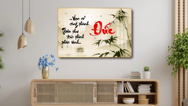 Tranh thư pháp chữ Đức