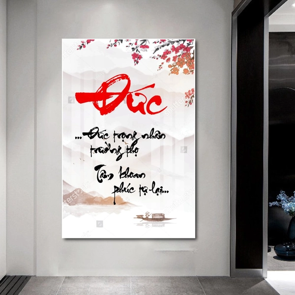 Tranh thư pháp chữ Đức