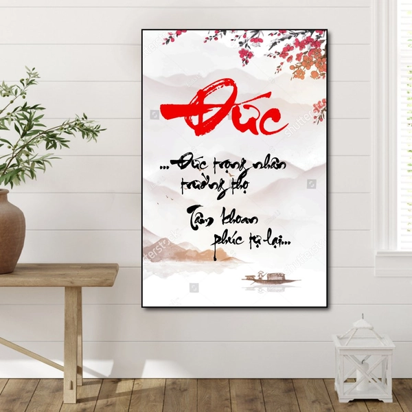 Tranh thư pháp chữ Đức