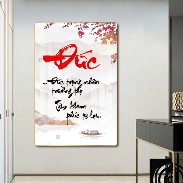 Tranh thư pháp chữ Đức