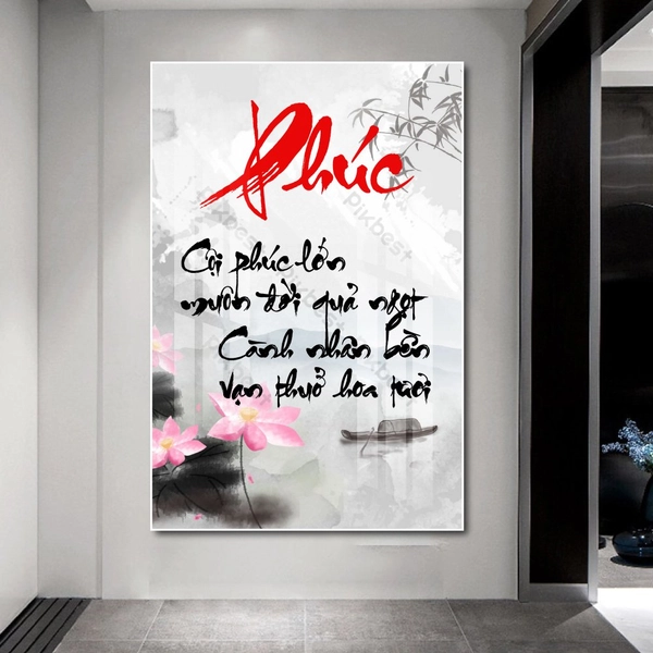 Tranh thư pháp chữ Phúc