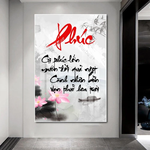 Tranh thư pháp chữ Phúc