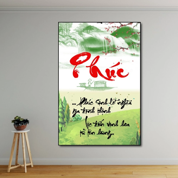 Tranh thư pháp chữ Phúc