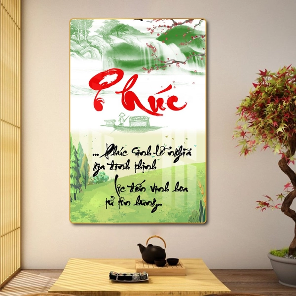 Tranh thư pháp chữ Phúc