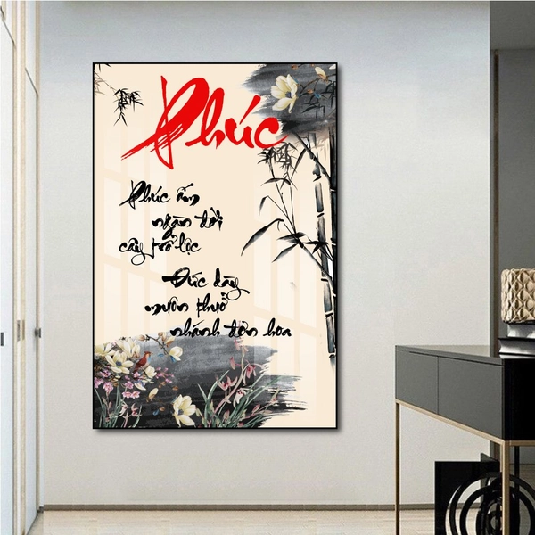 Tranh thư pháp chữ Phúc