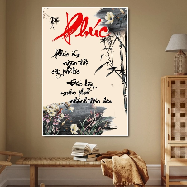 Tranh thư pháp chữ Phúc