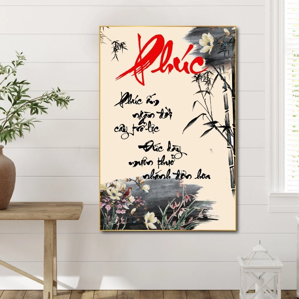 Tranh thư pháp chữ Phúc